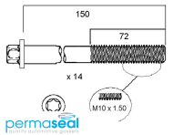 Permaseal Cylinder Head Bolt Set Thumbnail