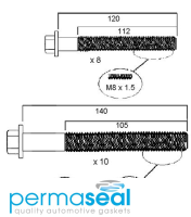 Permaseal Cylinder Head Bolt Set Thumbnail