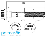 Permaseal Cylinder Head Bolt Set Thumbnail