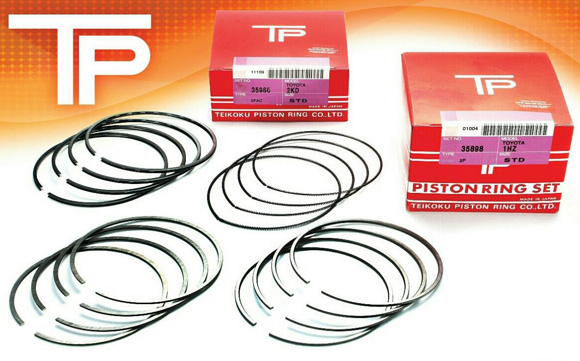 TP STD Piston Rings Chrome suits Toyota 1KD-FTV 