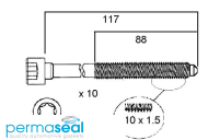 Permaseal Cylinder Head Bolt Set Thumbnail