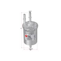 Sakura In-Line Fuel Filter for Volkswagen, Audi, Skoda & Ryco Z760 Equivalent Thumbnail