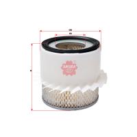 Sakura Engine Air Filter (Cross Ref: FA3076, AS-1708, HDA5517, 49150) Thumbnail