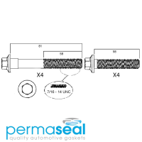 Permaseal Cylinder Head Bolt Set Thumbnail