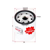 Sakura Spin-On Engine Oil Filter  (Interchangeable with 15208-53J00, Ryco Z442) Thumbnail