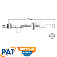 PAT Premium Oxygen Lambda Sensor Thumbnail