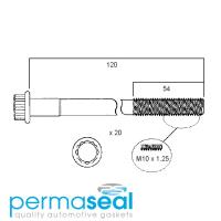 Permaseal Cylinder Head Bolt Set Thumbnail