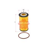 Sakura Eco Full Flow Engine Oil Filter Element (Cross Ref: 8692305, R2633P) Thumbnail